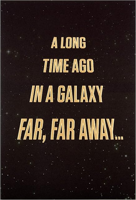 Hallmark Birthday Card - Disney Star Wars Crawl Text Design