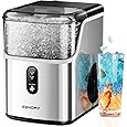 Euhomy Commercial Ice Machine, 150lbs/24H Stainless Steel Under Counter ice Machine with 33lbs Ice Storage Capacity