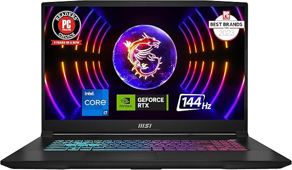 msi Katana A17 AI Gaming Laptop: Ryzen, NVIDIA Geforce RTX, DDR5, NVMe SSD, Cooler Boost 5, Win 11: Black