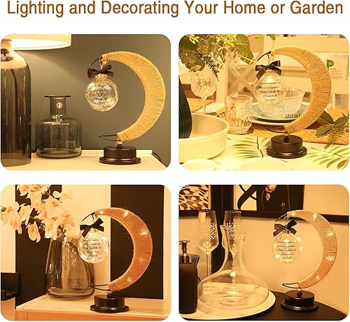 Miniatura 6 de Besoamo Lámpara conmemorativa de luna, regalos de condolencias por la pérdida de mamá, padre o ser querido, en memoria de un ser querido, pérdida de