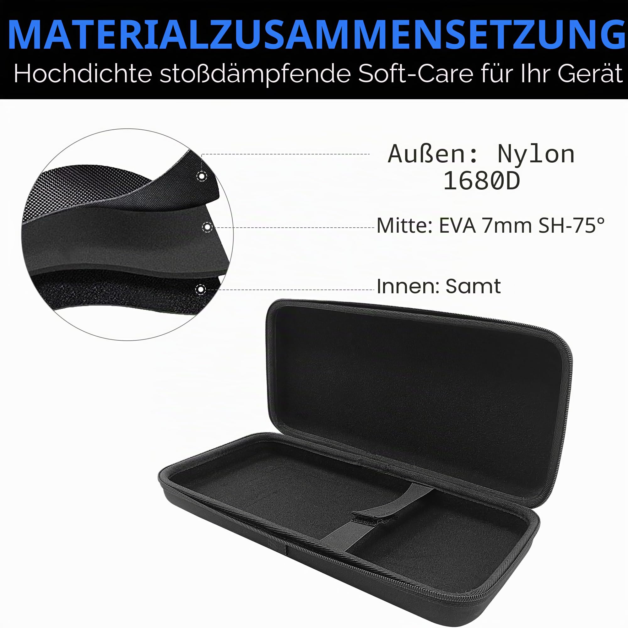 Musiin DJ-Controller-Hartschalentasche, individuell kompatibel mit NI TRAKTOR X1 MK3-, F1- und Z1-Controllern, bietet Schutz und bequemen Transport für sichere und einfache Reisen