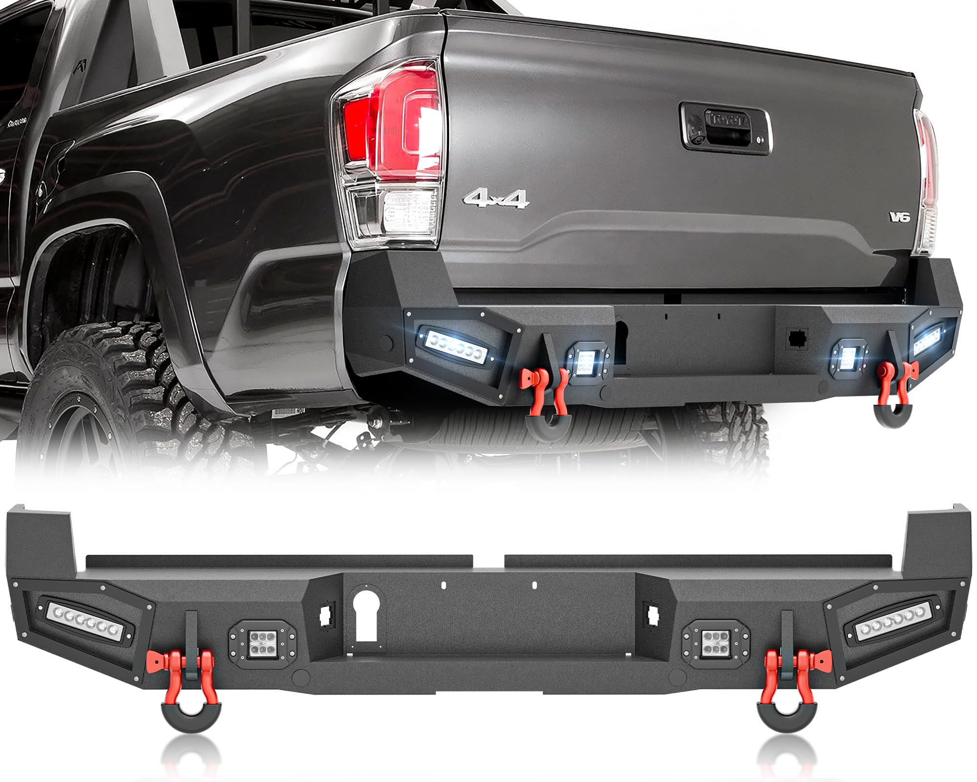 YZONA Rear Bumper Compatible with Toyota Tacoma 3rd Gen