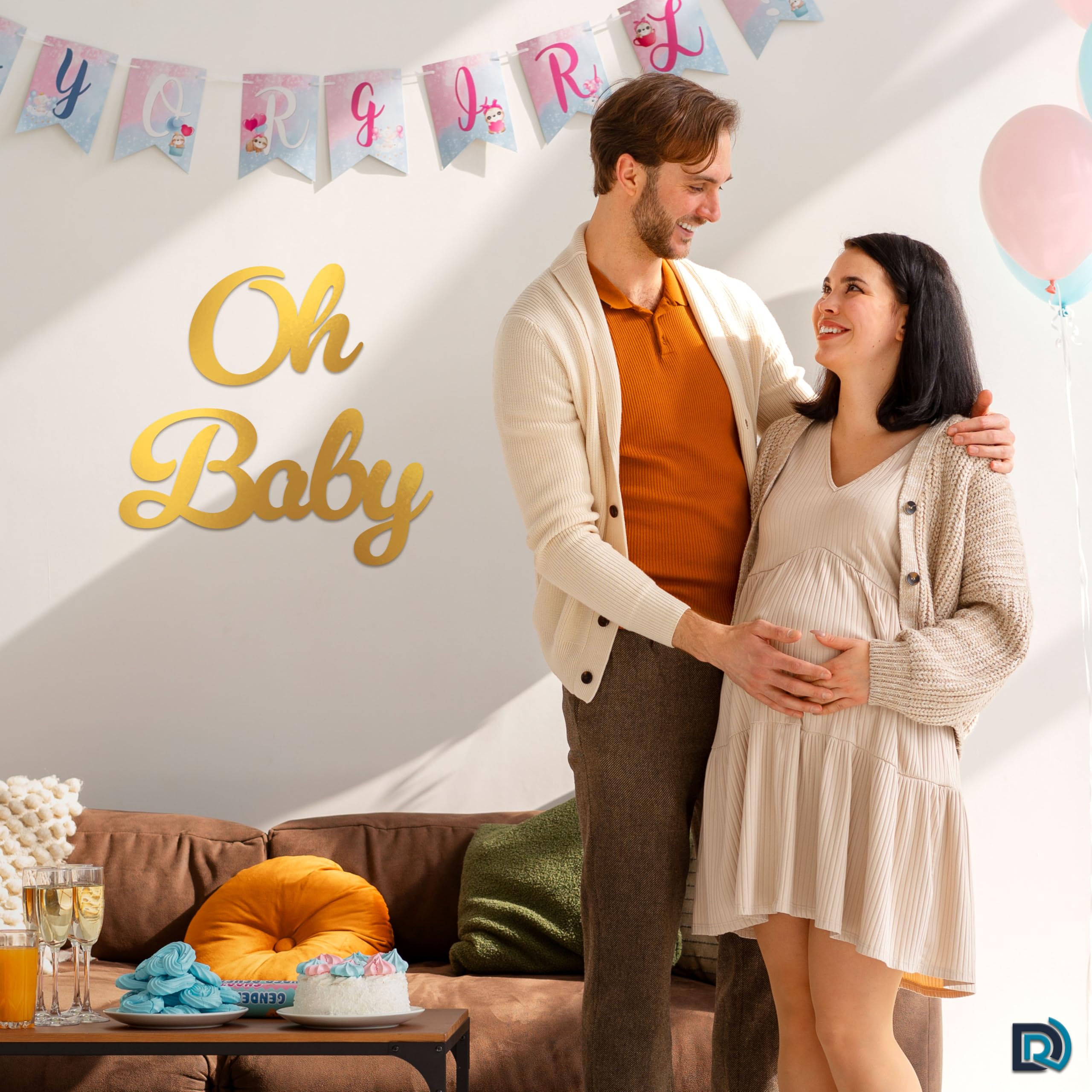 Süßes Baby-Schild Aus Holz Für Die Geschlechtsoffenbarung – Dekobanner Für Babyparty, Kinderzimmer Oder Fotohintergrund