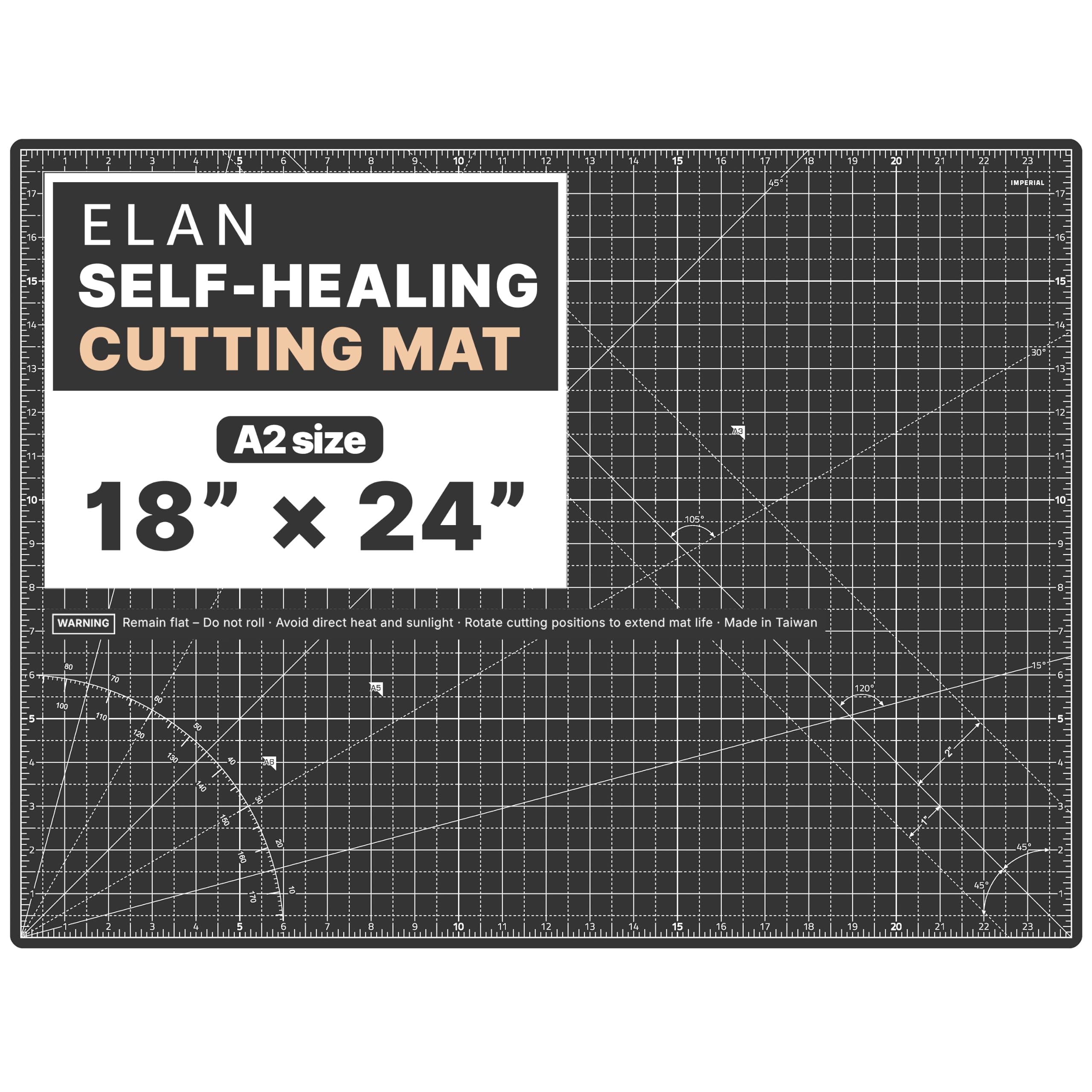 Elan Self Healing Cutting Mat - 9x12 Inch -10 Elan Self Healing Cutting Mat - 9x12 Inch -10