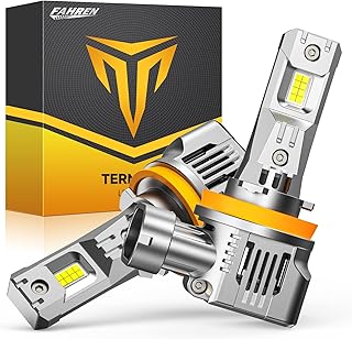 FAHREN H11 LED Headlight bulbs,28000LM 800% Brightness H8 H9 LED Bulbs,6500K Cool White LED Light bulbs,1:1 Mini Size Halogen Replacement Plug and Play, IP68 Waterproof, Quick Installation Pack of 2