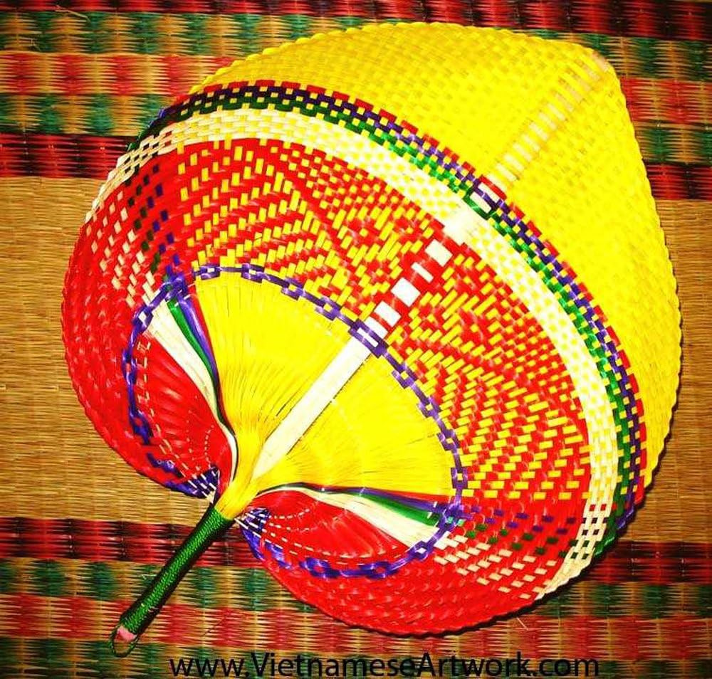 Bamboo Fans Red Bamboo Fan QNAN1 Home & Kitchen