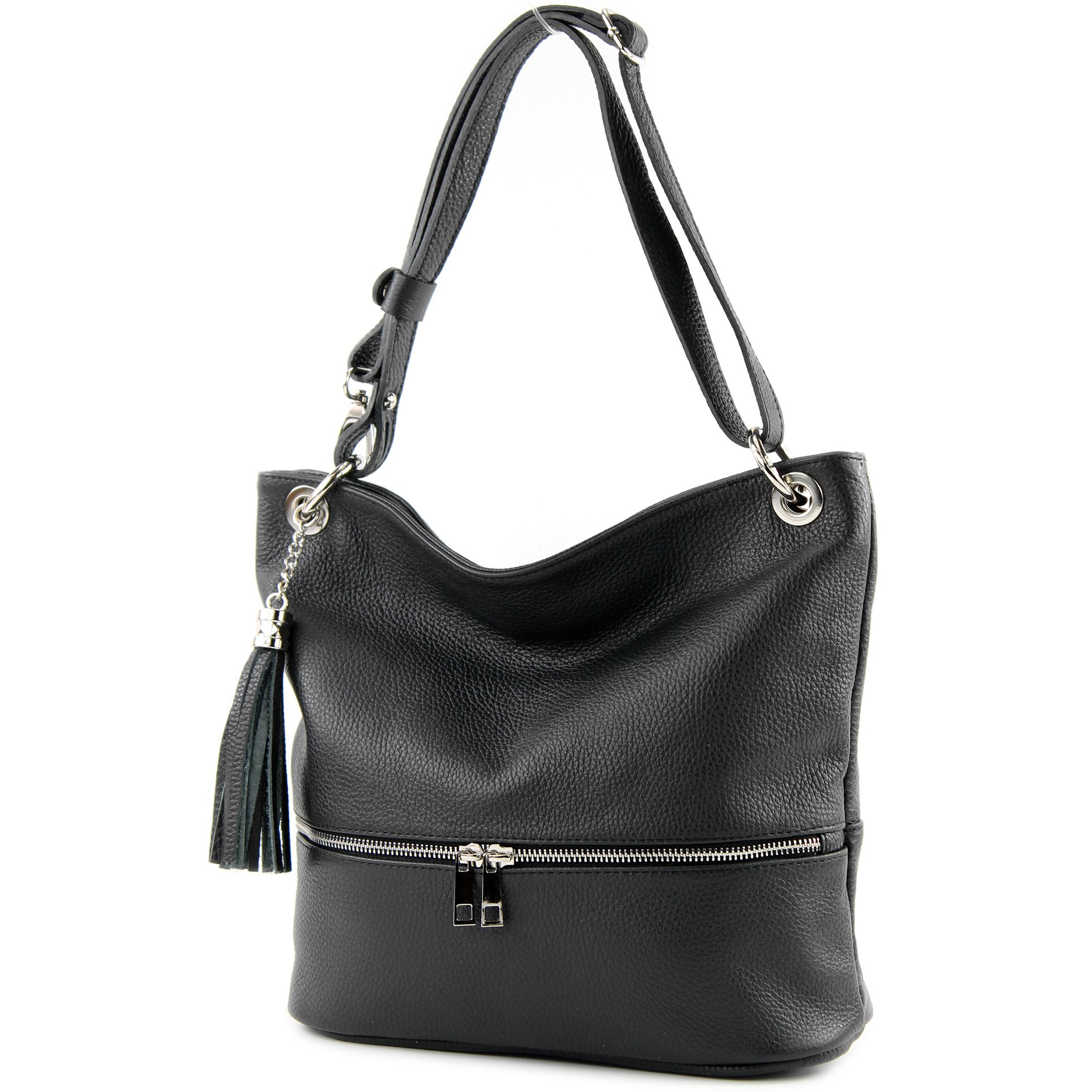 T143 - Italian leather shoulder bag