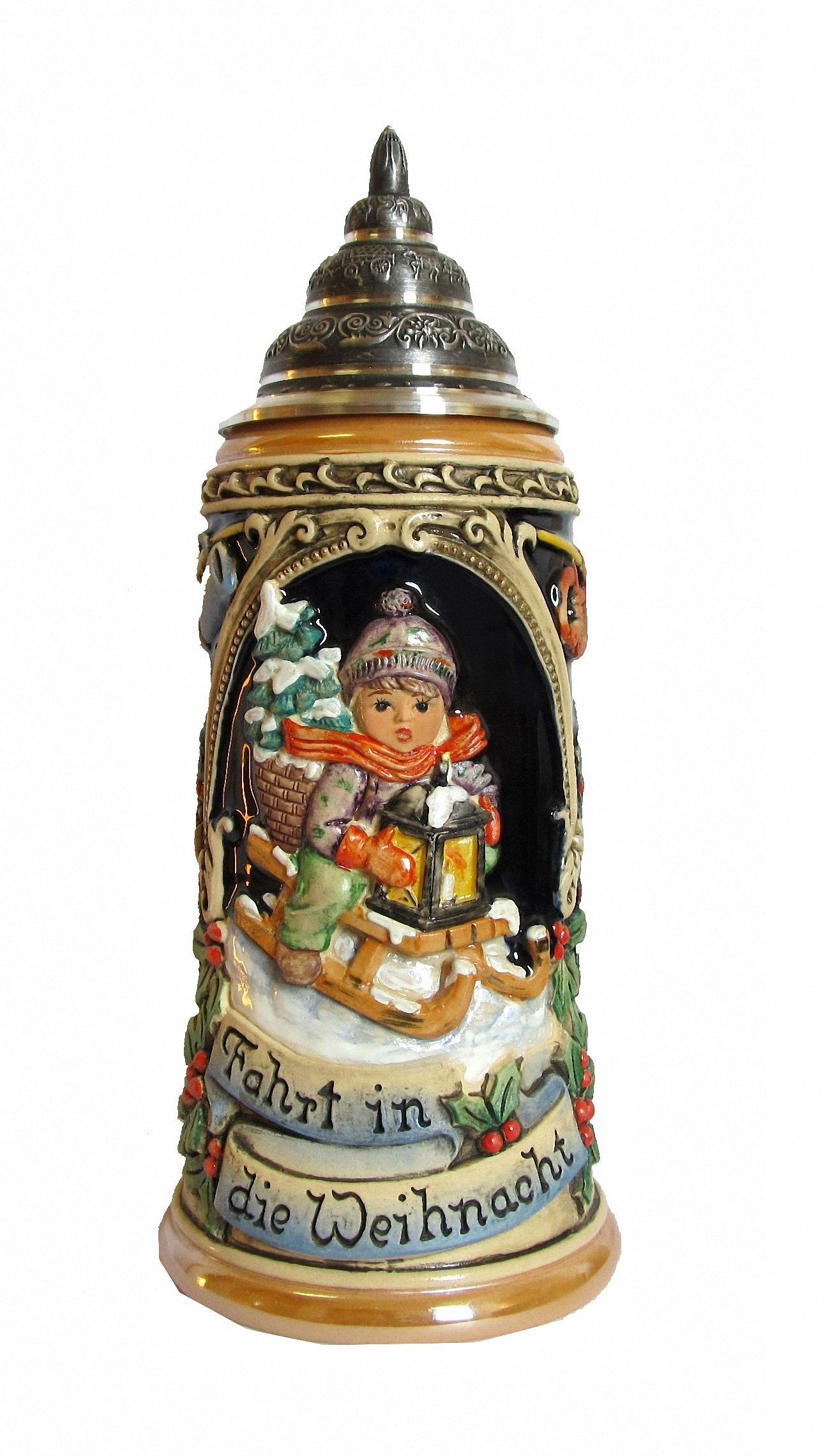 Jarra de cerveza de navidad para regalar coleccionistas artesanal KING