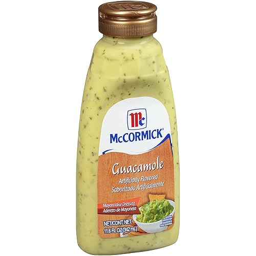 McCormick Aderezo de mayonesa con sabor artificial Guacamole, 11.6 onzas líquidas