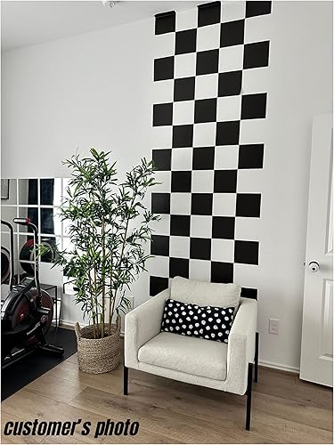 Miniatura 4 de MINICK Calcomanías para despegar y pegar, calcomanías de pared ultra grandes de 8 x 8 pulgadas, paneles de pared de vinilo duraderos, calcomanías de