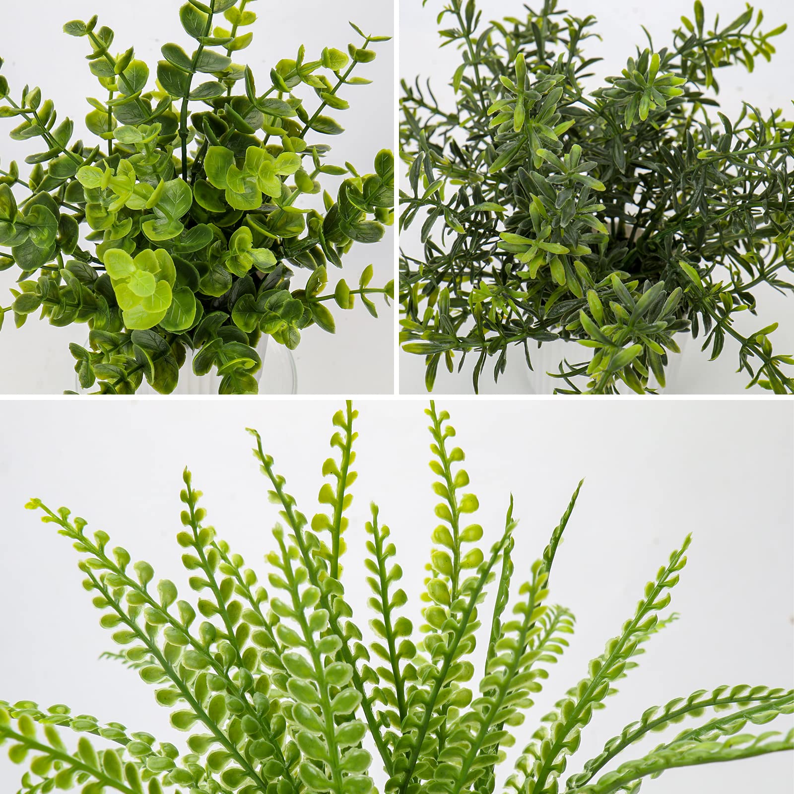 Oairse Set van 3 kunstplanten in pot