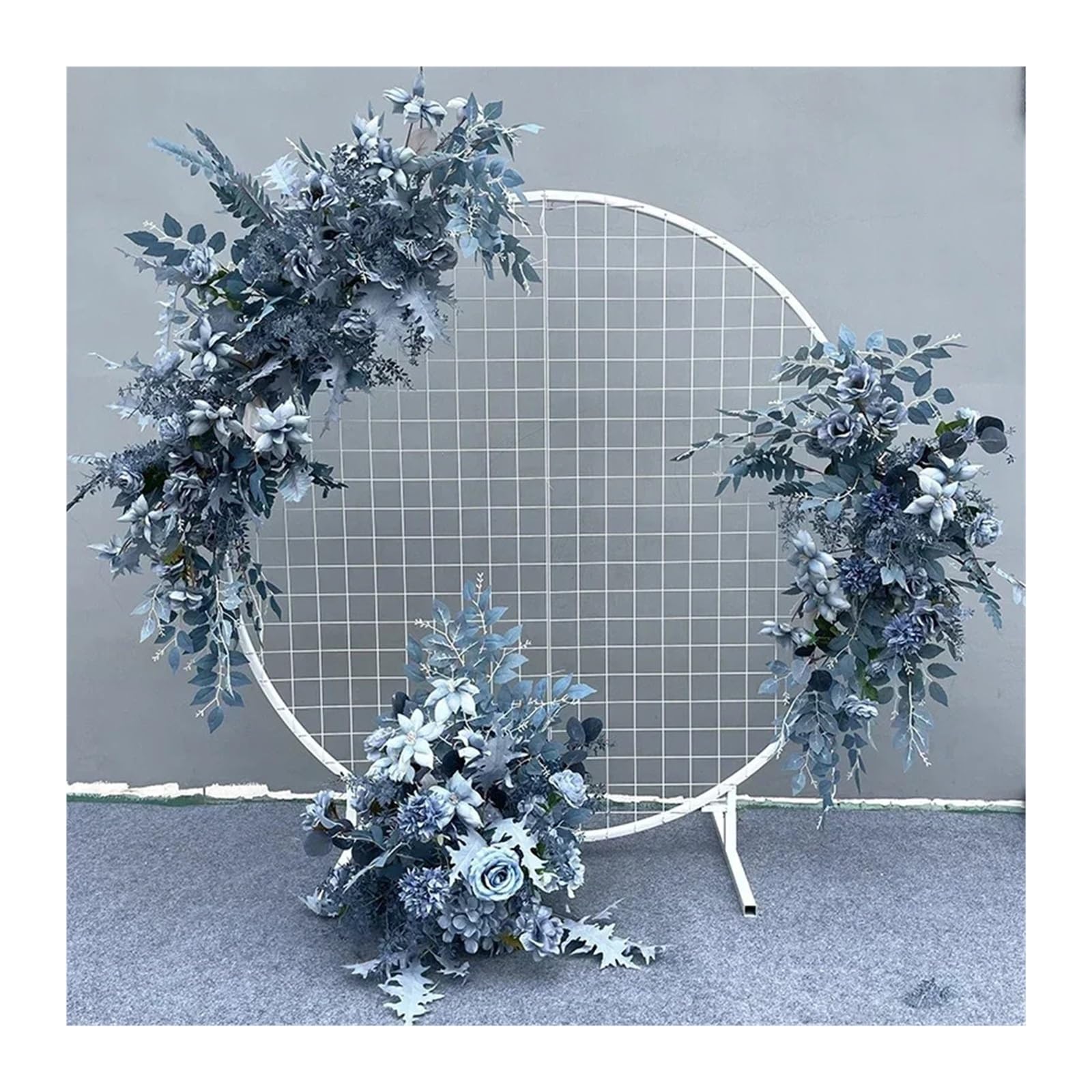 künstlicher Hochzeitsbogen Blumen Kit Hochzeitsblume Artificia Seidenblumen Fensterdekoration Hochzeit Requisiten T Bühne Blatt hängen(S Red)