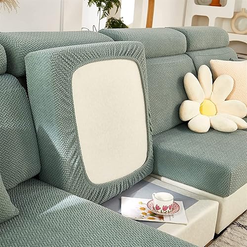 Fundas de cojín para asiento de sofá, fundas elásticas para cojín para sofá, funda antideslizante de repuesto, protector grueso de muebles con
