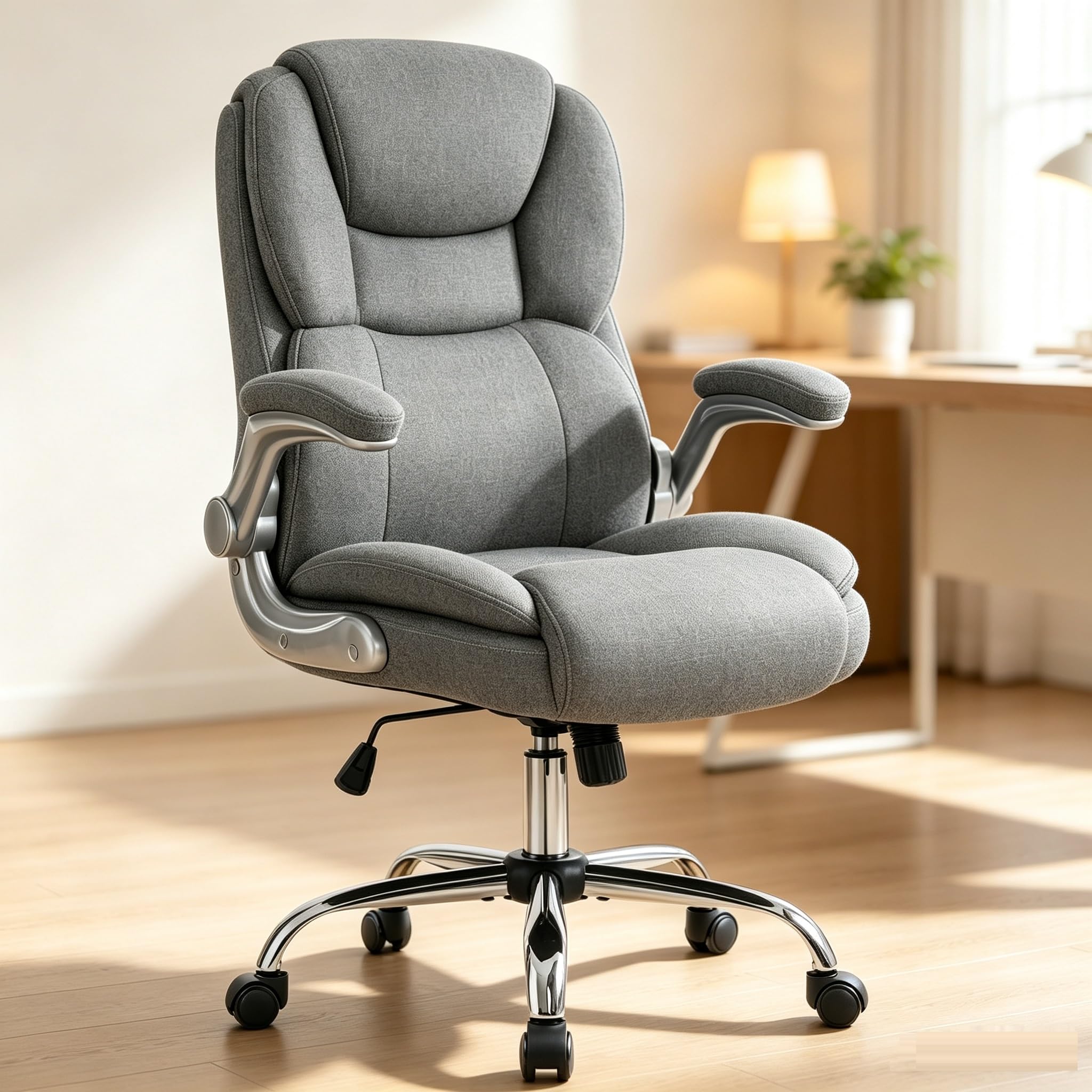 IWMH Ergonomic Office Chair, Desk Computer Chairs for Home Office (Grey)