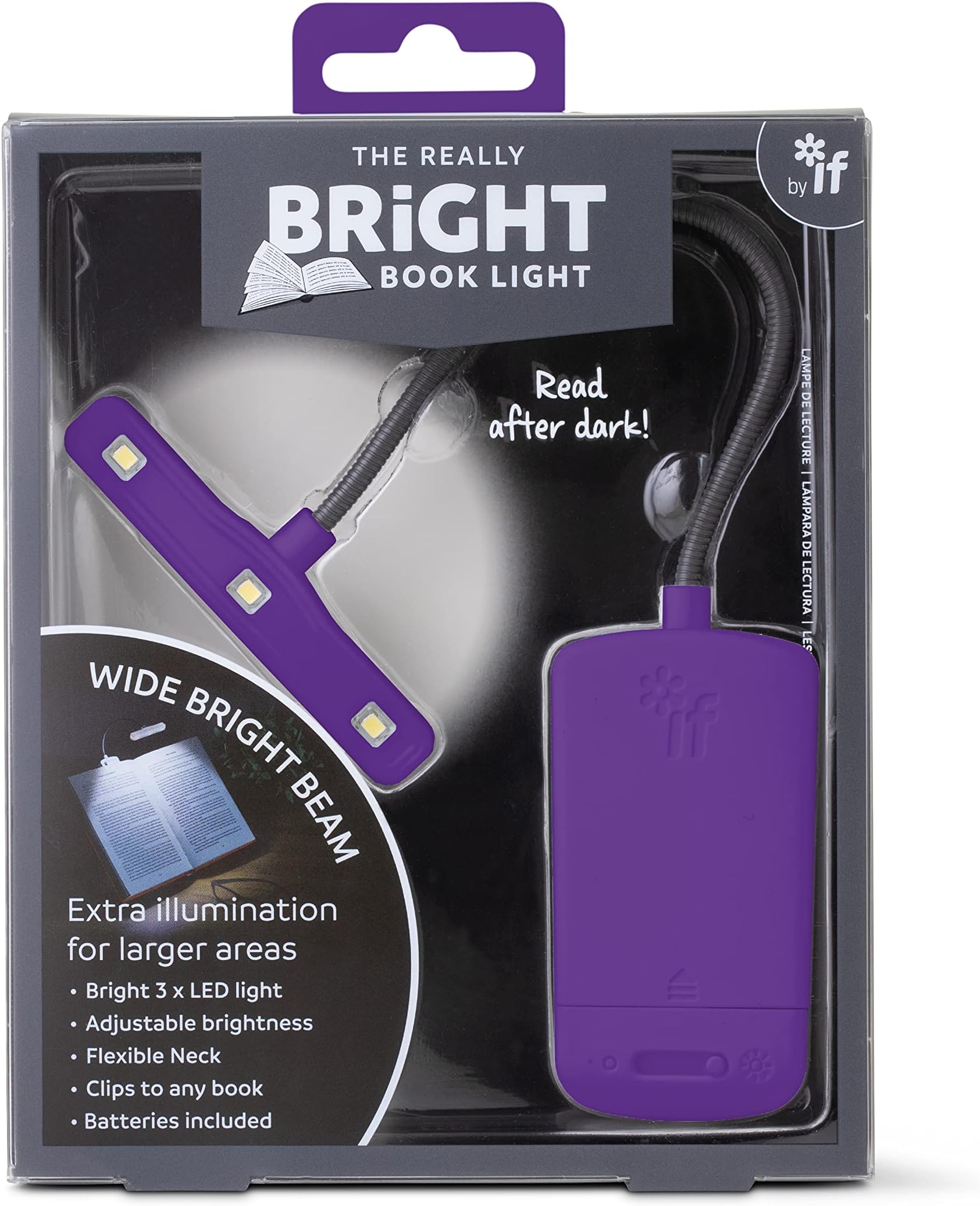Rust/Midnight purple Portable Reading Lamp