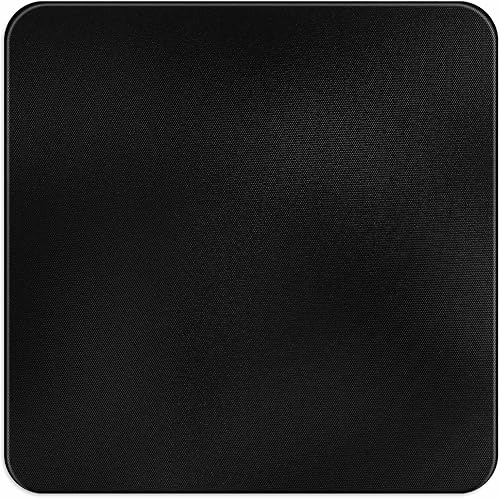 Miniatura 1 de Alfombrilla de mouse de vidrio para juegos, topografía negra, 9.8 x 9.8 pulgadas, adecuada para juegos, trabajo, oficina y decoración de escritorio