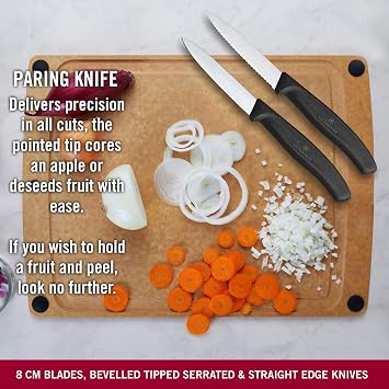 Victorinox 6.7113.3 Black Knife Set, 3 Pieces