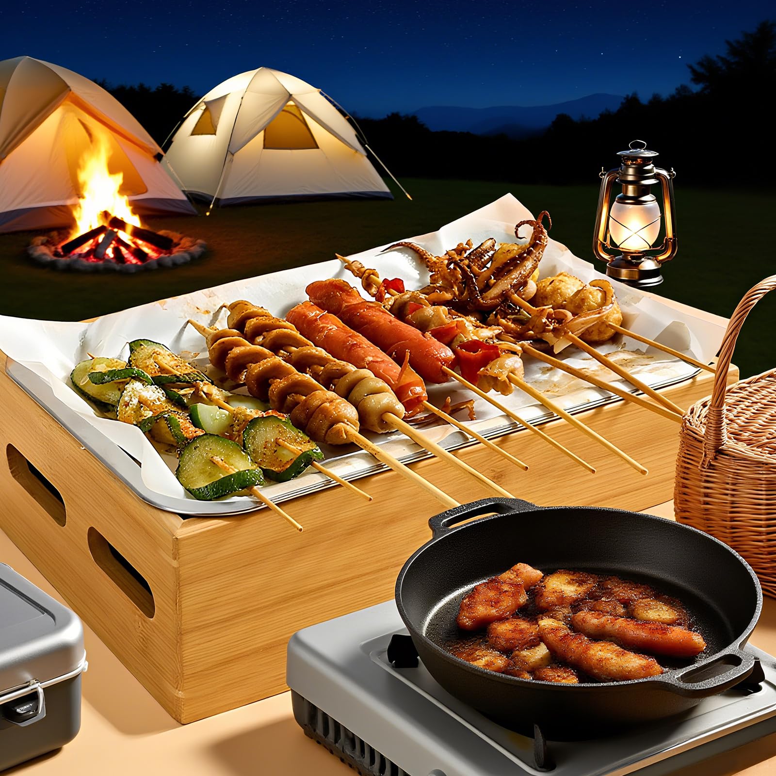LIROPAU Uchwyt do podgrzewania mięsa do grillowania, podgrzewacz mięsa z płytą grillową ze stali nierdzewnej do grillowania, pojemnik utrzymujący ciepło, potrawy do grillowania, na imprezy typu