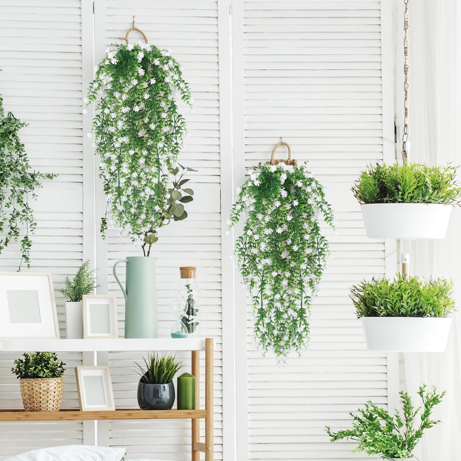 Fiore margherita artificiale, 5 pezzi di fiori artificiali in plastica