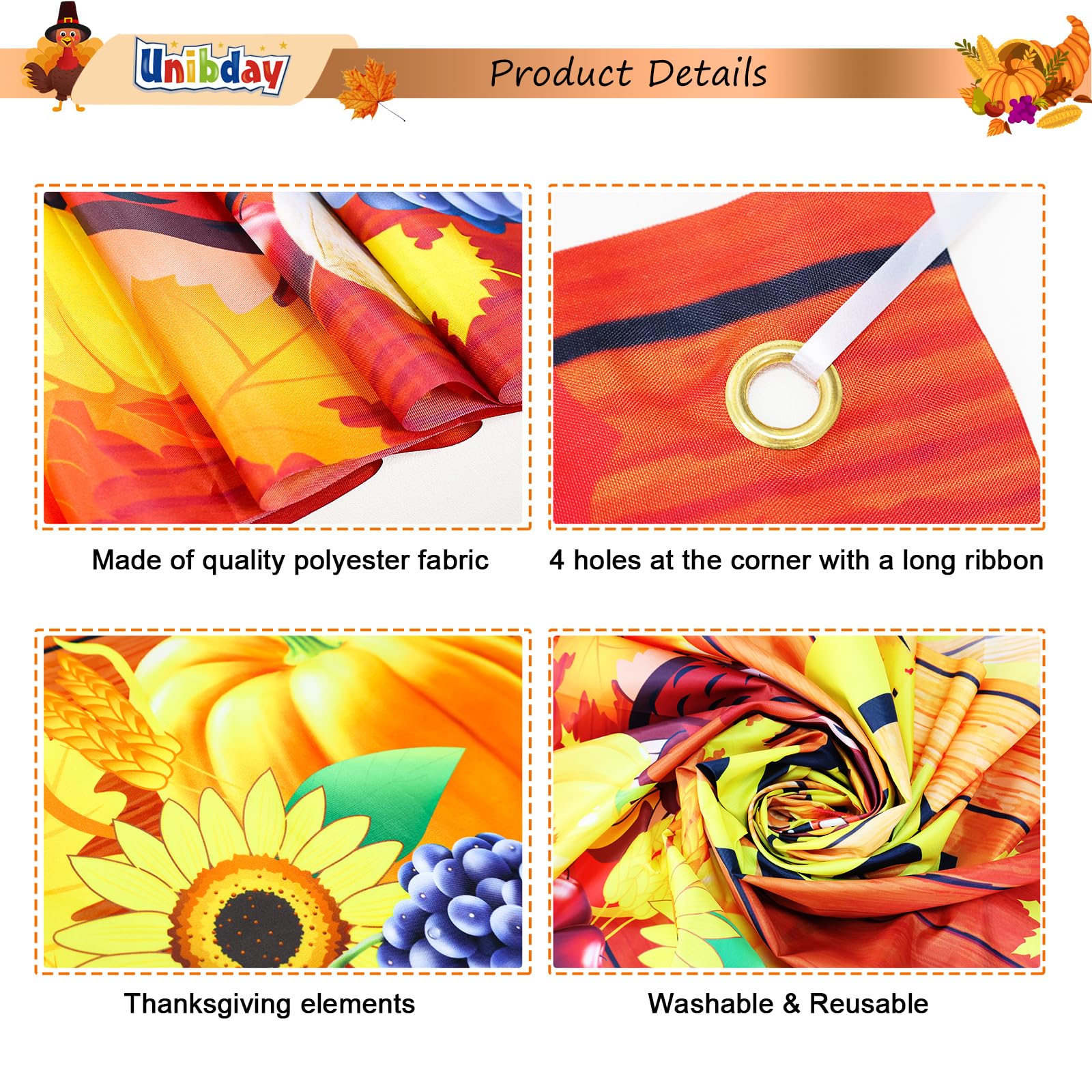 Happy Fall Y'all Welcome Banner - 9.8x1.6 Ft Autumn Harvest Thanksgiving Party Decor