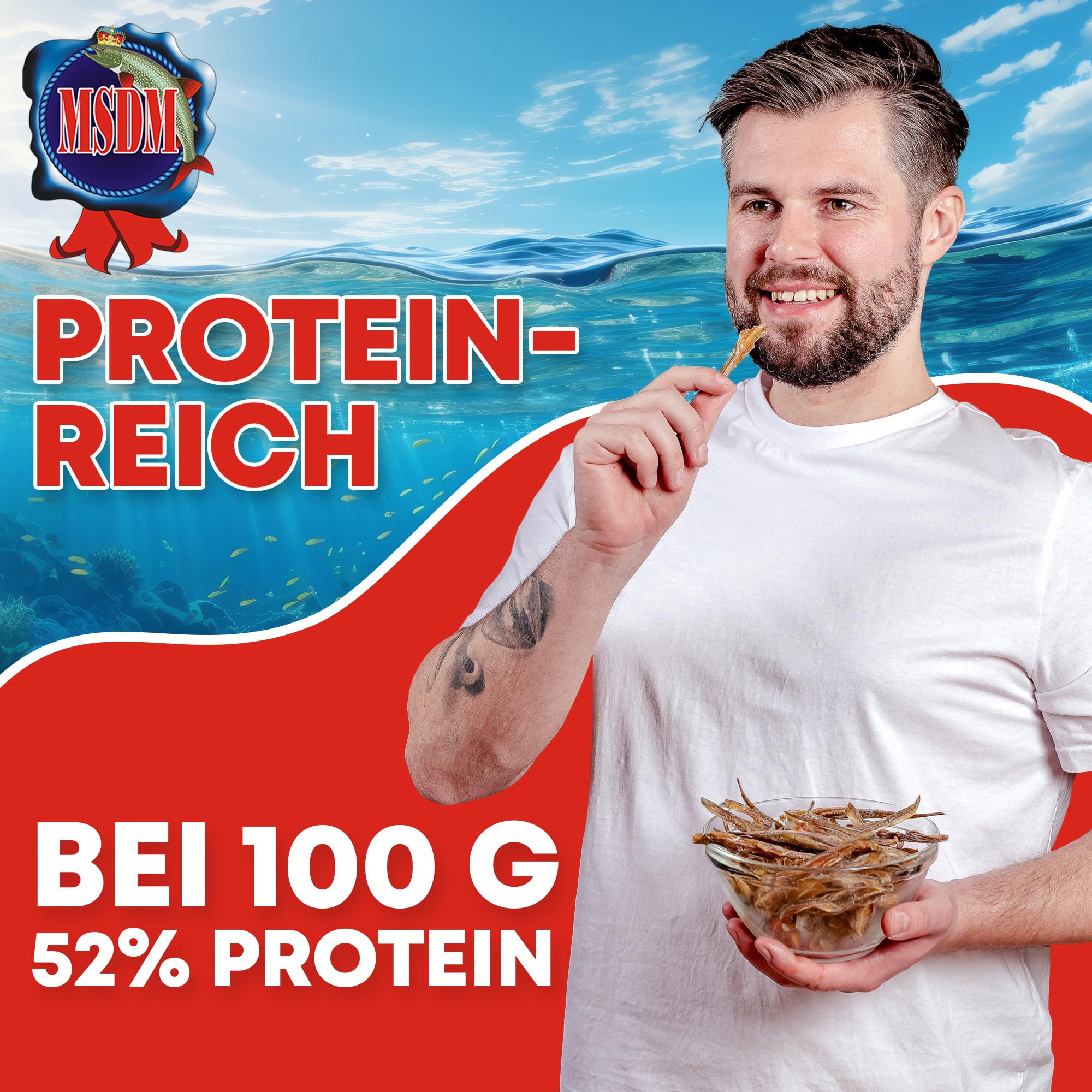 Großschuppen Eidechsenfisch 1kg - Fisch Jerky I High Protein I Snacks I Trockenfisch Omega 3 I Beef Jerky , Trockenfleisch & Chips Alternative