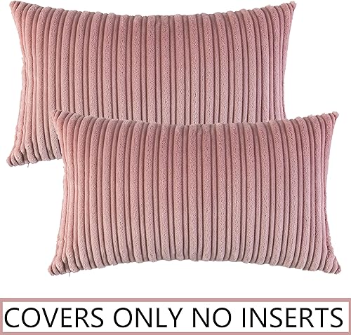 Miniatura 6 de UGASA - Fundas para almohada de franela de terciopelo supersuaves, a rayas