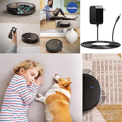 Miniatura 9 de Cargador de 19V para Eufy RoboVac 11 11S 12 15C 25C 30C 35C Series para Eufy HomeVac H30, Pure Clean & Coredy Robotic Aspiradora Modelo T2102 T2108