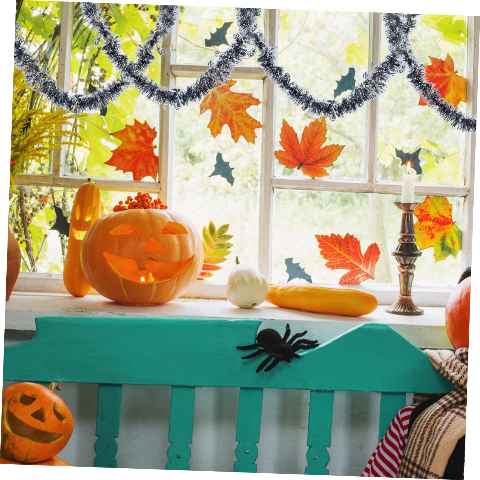 Ciieeo 5 Set Di Decorazioni Di Halloween 10 Piedi Di Filanti Di Orpello Ghirlande Di Halloween Decorazioni Per Camera Da Letto Decorazioni Per Interni E Cortile 3 Pezzi * 5