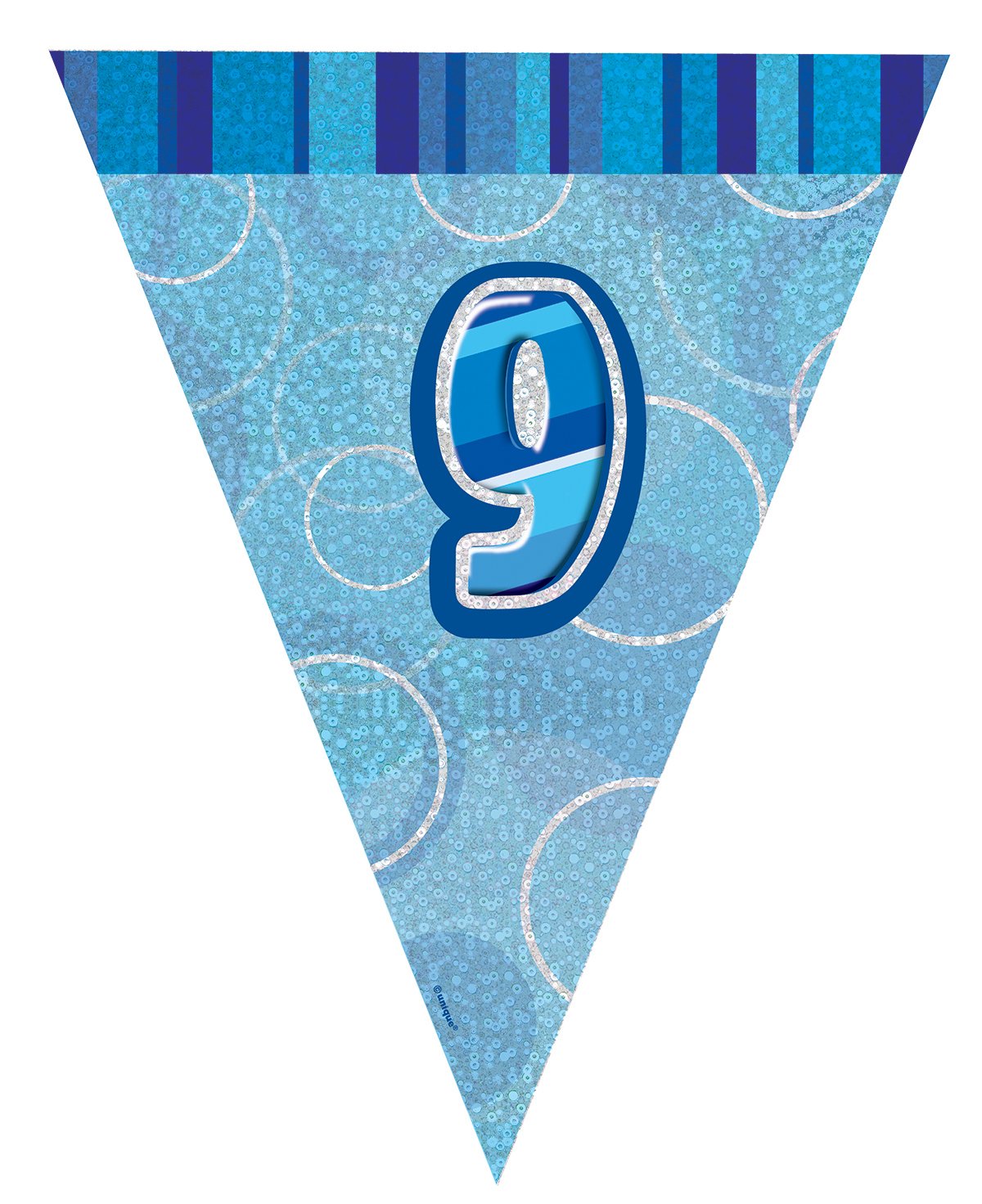 Unique Party 92068 - 9ft Foil Glitz Pink Happy 80th Birthday Banner — view 248