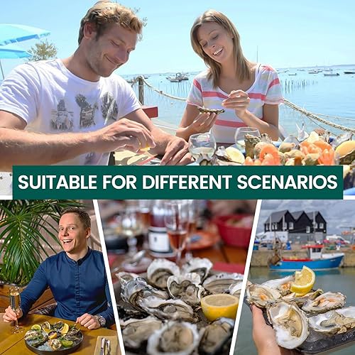 Miniatura 6 de BIUWING Máquina Shucker de ostras, juego de herramientas de abridor de almejas de ostras, máquina abridor de ostras (actualizada)