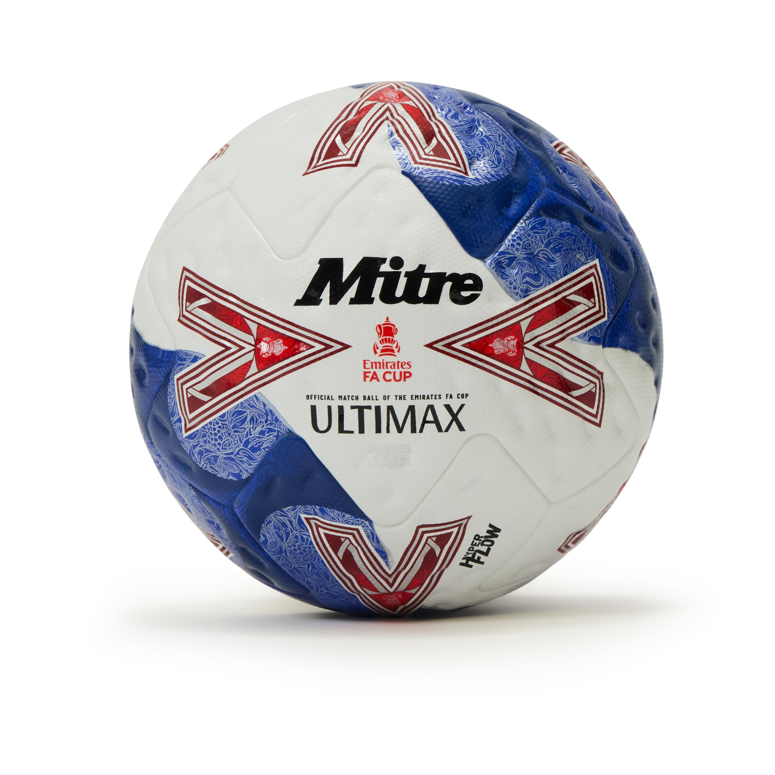 Mitre  Ultimax Pro Fa Cup 2025 Football - White/Blue - Size 5
