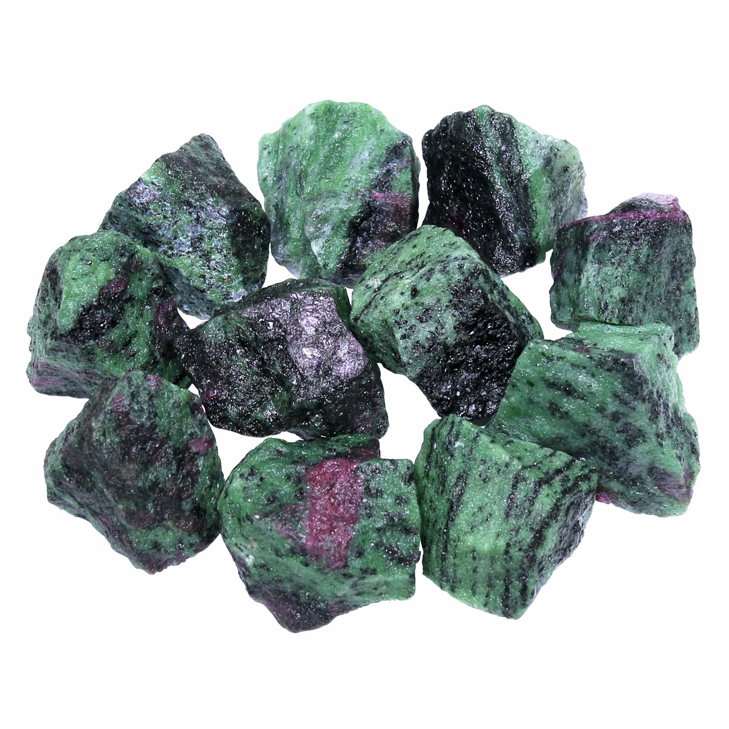 NvziNvzi Raw Ruby Zoisite Crystals Bulk, Real Gemstones and Crystals, Rocks and Minerals, Healing Crystals, Quartz Crystals and Healing Stones, Cuarzos Originales De Energia Y Piedras(1LB)