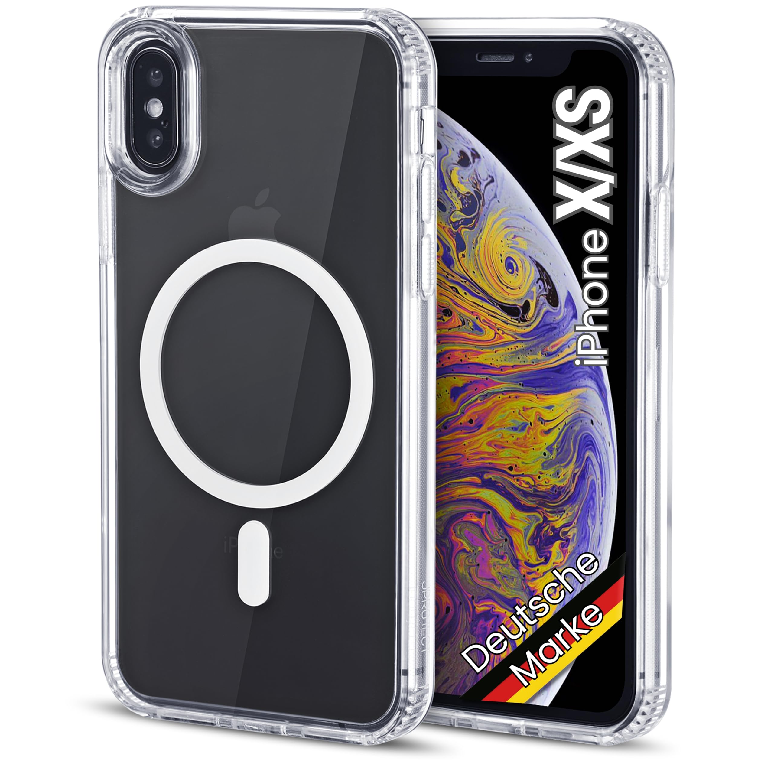 JProtect fr iPhone X/XS / 10 Hlle fr Magsafe Magnetische Handyhlle  Transparent fr iPhone X/XS - Hlle Magnet fr MagSafe Zubehr Case  Stofest: Amazon.de: Elektronik & Foto