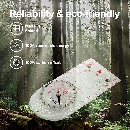 Miniatura 8 de SUUNTO A-30 Compass Compacta, brújula de senderismo con marcas luminosas con poca luz