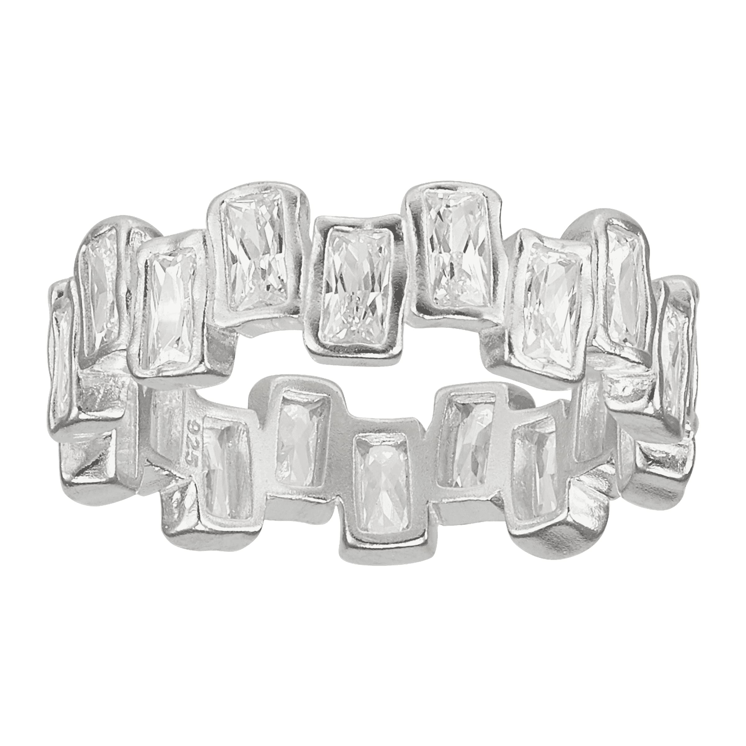 Silpada 'the Little Things' Cubic Zirconia Ring in Sterling Silver