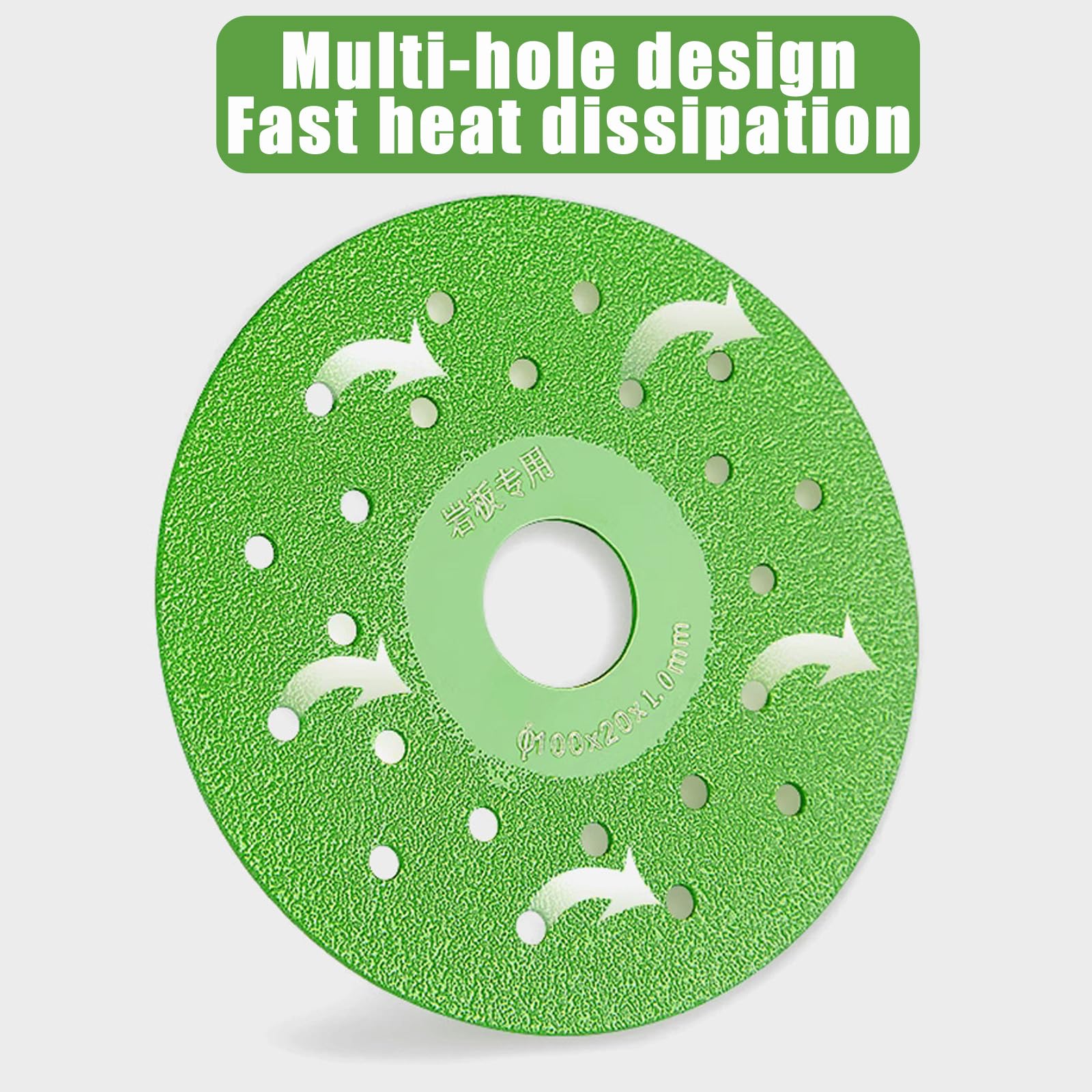 Rock Slab Grinding Disc, Diamond Chamfered Saw Blade, 4 Inch Rock Slab Flat Grinding Cutting Piece for Tile, Marble, and Glass, 1mm Saw Blade for Angle Grinder (3PCS)