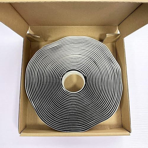 Miniatura 6 de LLPT Cinta de butilo negra de 34 pulgadas x 33 pies, sello hermético para reparación de ventanas, EPDM, RV, ventana, vidrio, barco, sellado de