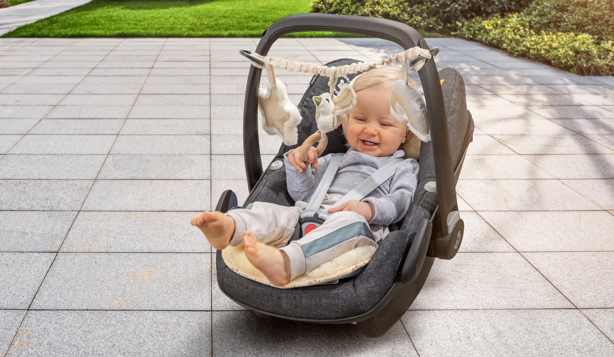 Fellhof Einlage Unifit Lammfell Autositze Babyschalen Oeko-TEX 30x77 cm waschbar