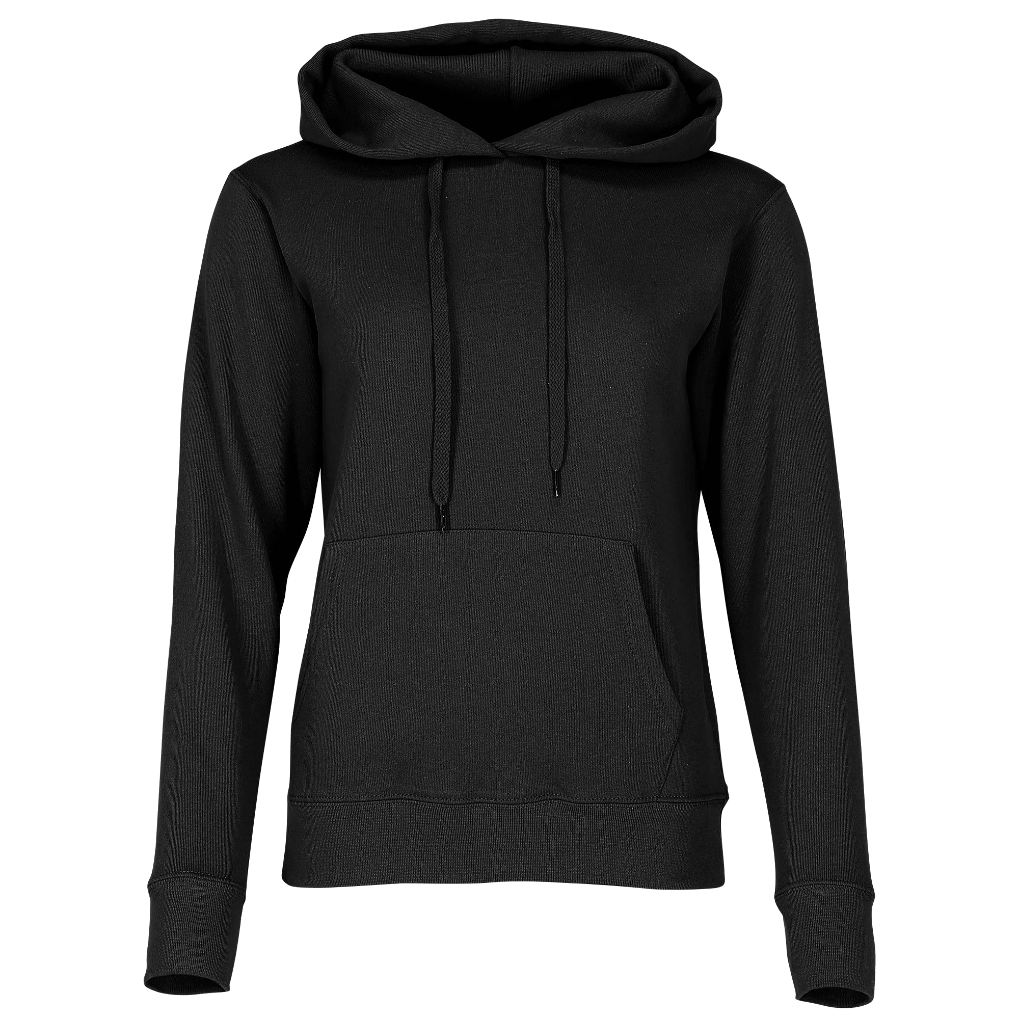 Fruit of the Loom Women's Pull-over Classic Hooded Sweatshirt Clasic, Black, M UK