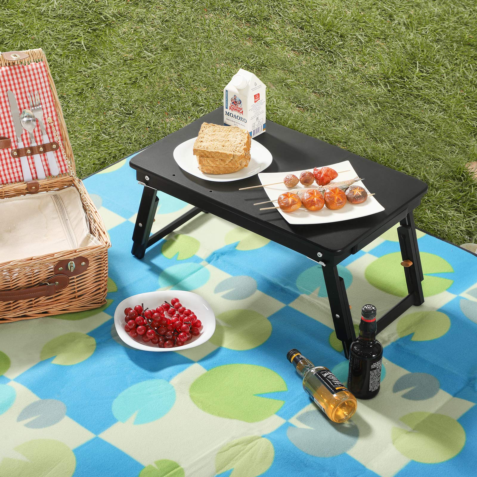 Buy SONGMICS Laptop Desk for Bed Sofa with Adjustable Tilting Top