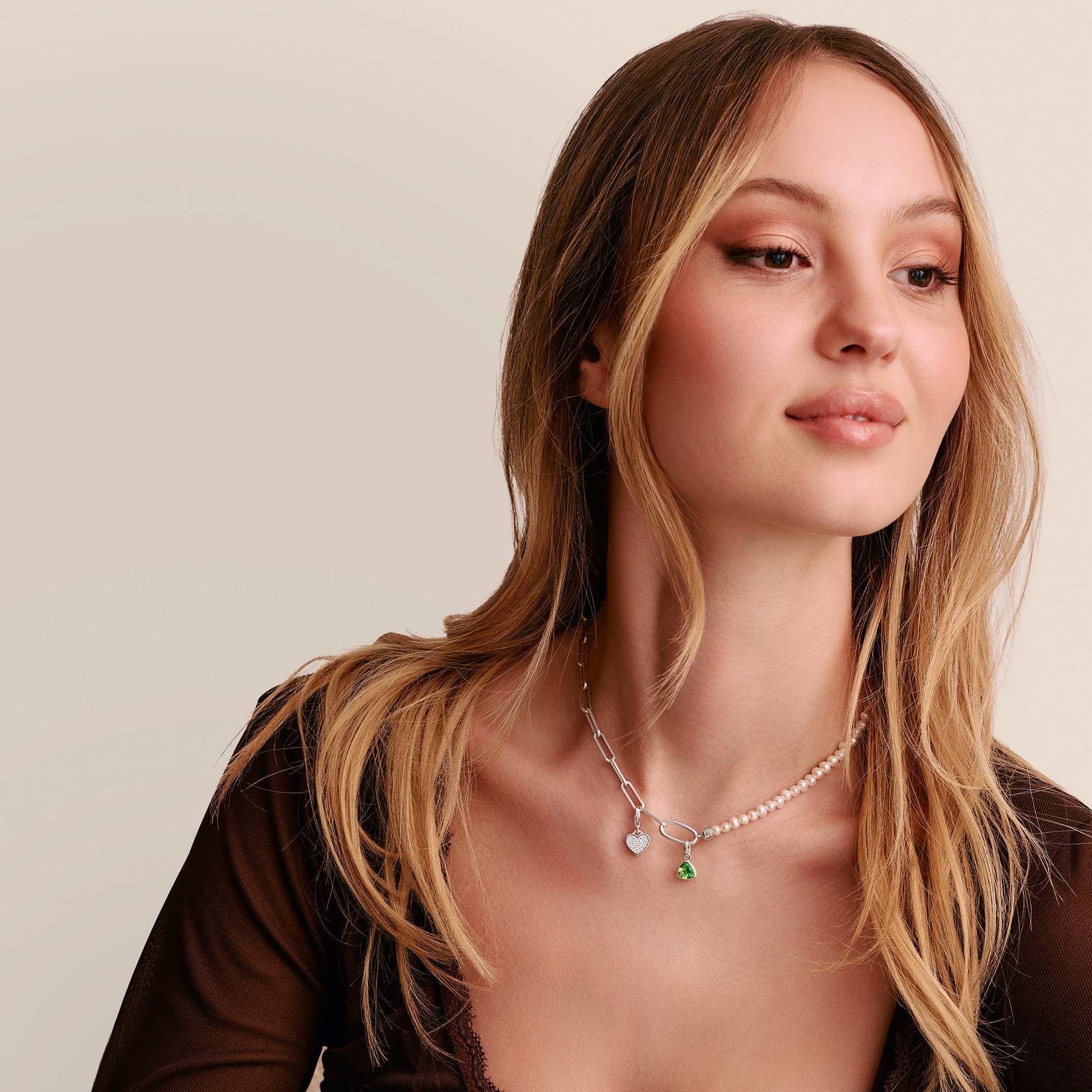 THOMAS SABO Connect Charm Pendant Birthstone Collection made of 925 sterling silver