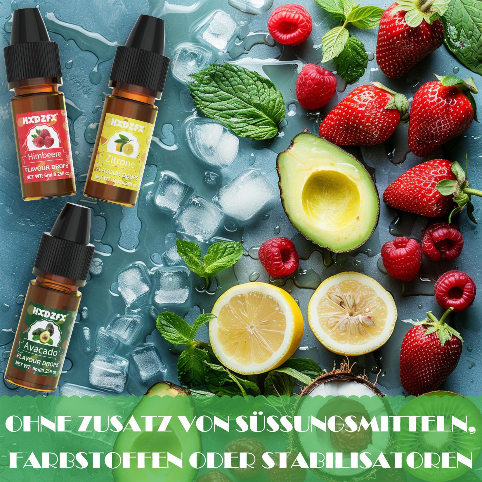 Aromat spożywczy – 10 kolorów, skoncentrowane krople, błyszczyk do ust, płynne krople do napojów, pieczenia, gotowania, słodyczy, mydła, jogurtu – 6 ml