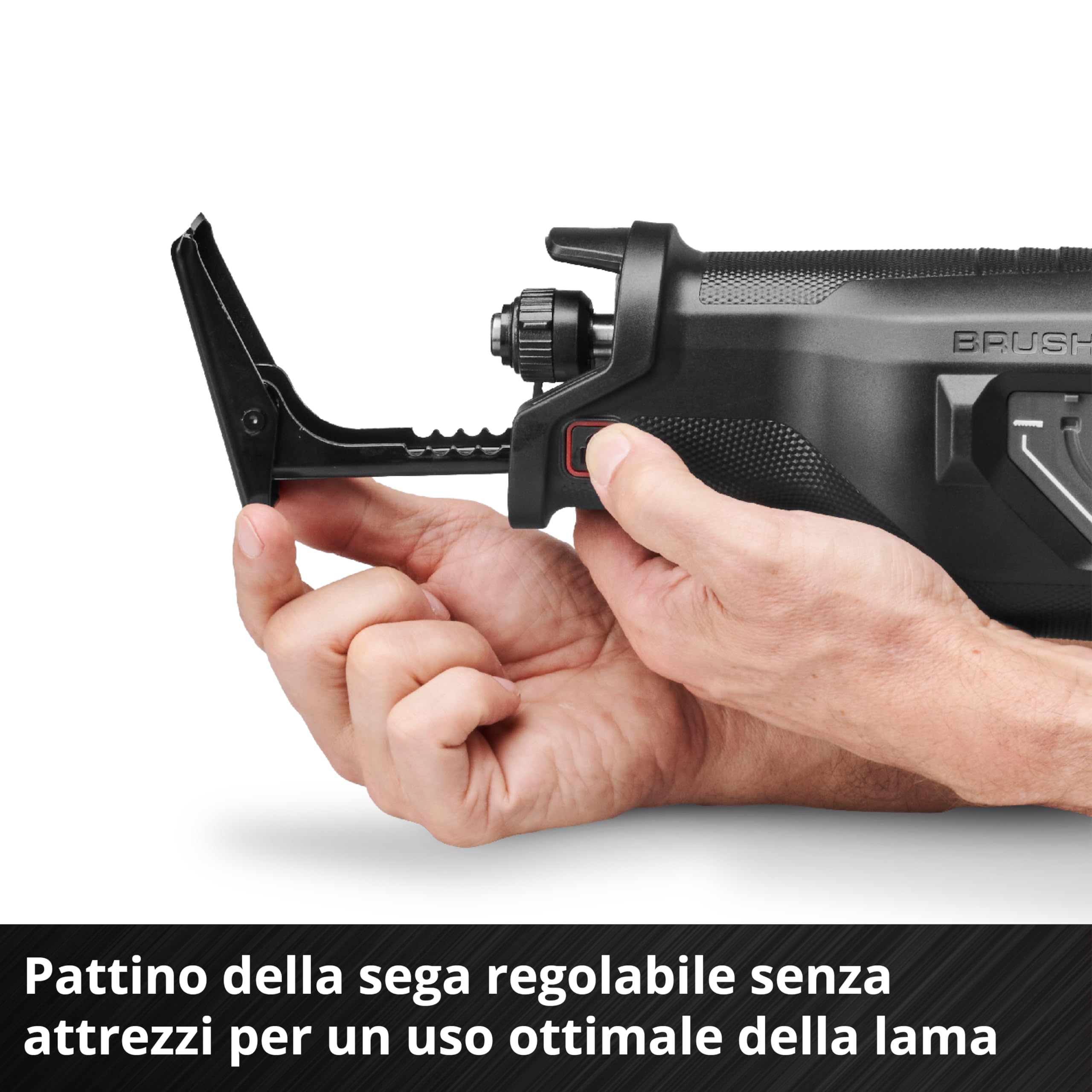 Einhell Professional Levigatrice eccentrica a batteria TP-AP 18/32 Li BL - Solo PXC (18V, 1300 W, Brushless, altezza di sollevamento 32 mm, profondità in legno 300 mm, incl. 2 lame, senza batteria)