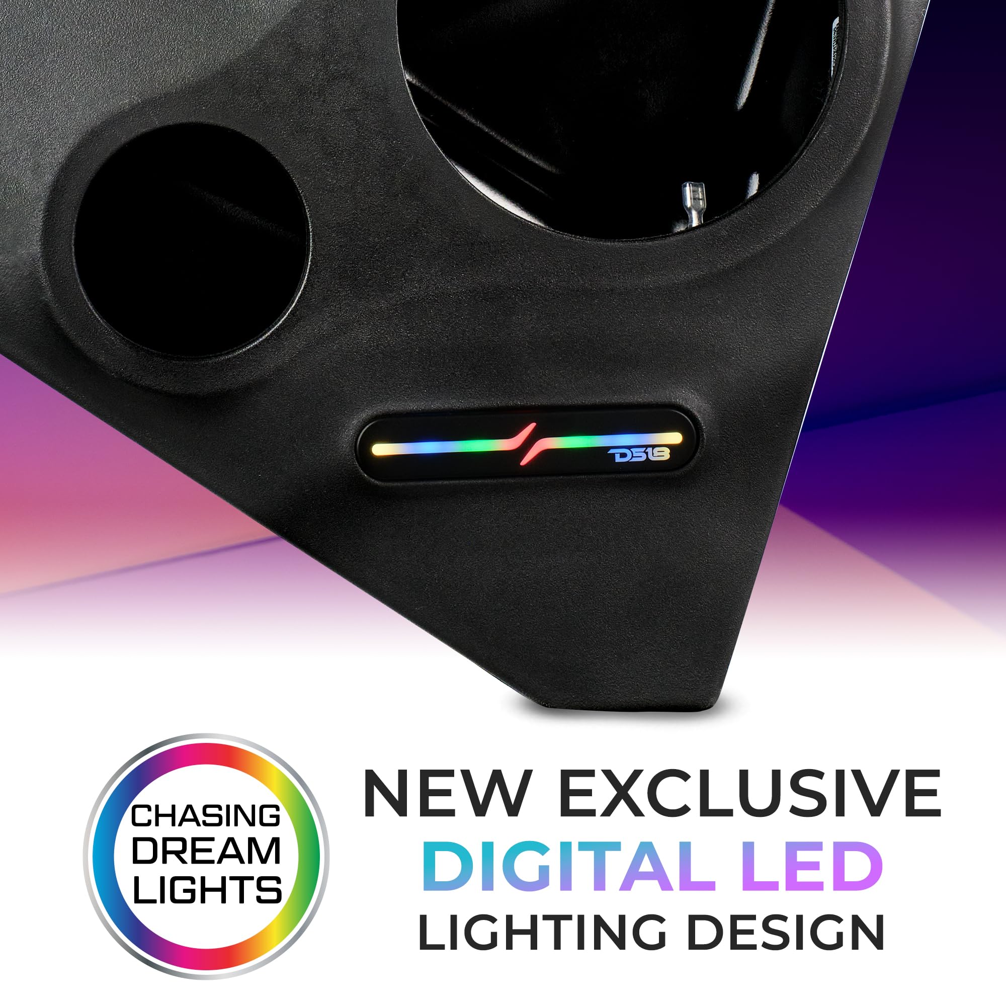 DS18 SLG-FKP6V2 Polaris Slingshot Front Kick Panel pods Enclosure for 6.5