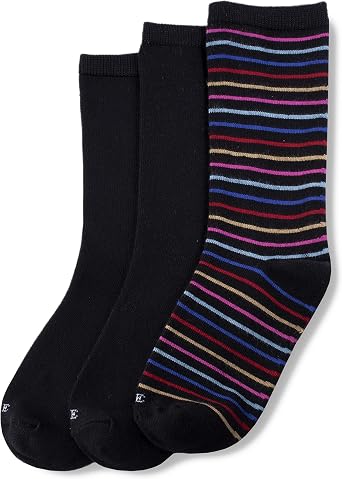 HUE Womens Super Soft Crew Sock 3 Pair Pack