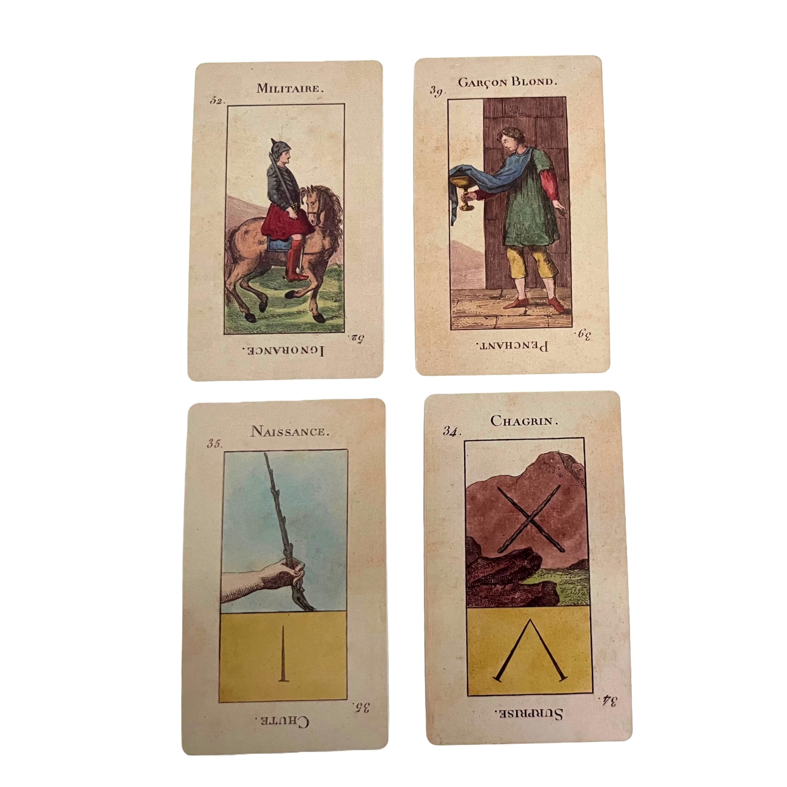 Etteilla Tarot Deck & Guide | Fac-similé vintage | Fabriqué aux États-Unis