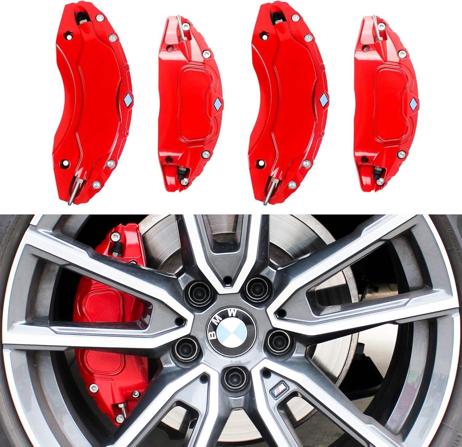 Nakonic 2023 2022 2021 Caliper Covers Compatible with BMW