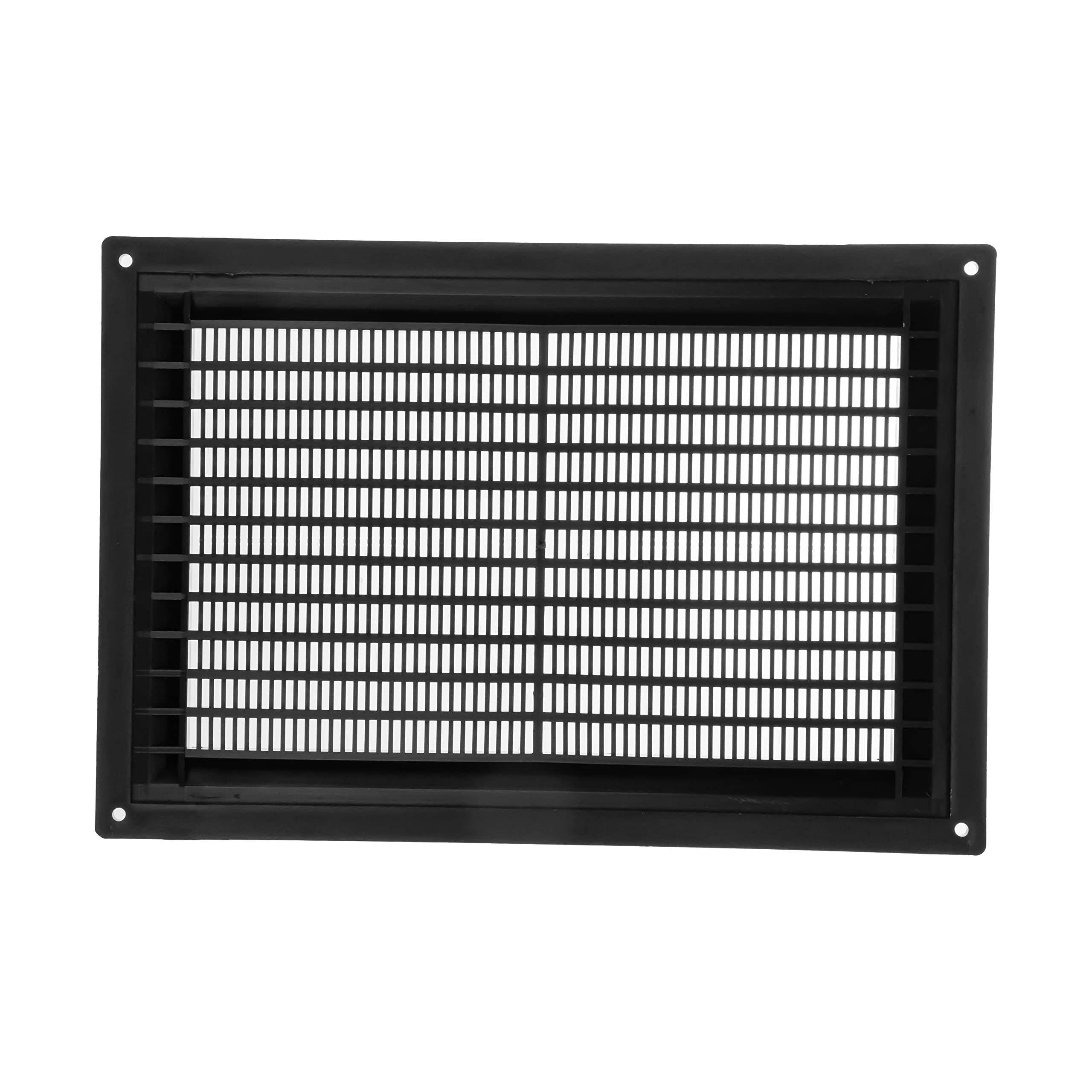 Vent Systems 250 x 170 mm / 10" x 7" Inch Rectangular Plastic Air Vent Cover, Louvered Wall Grille with Insect Mesh - Image 2