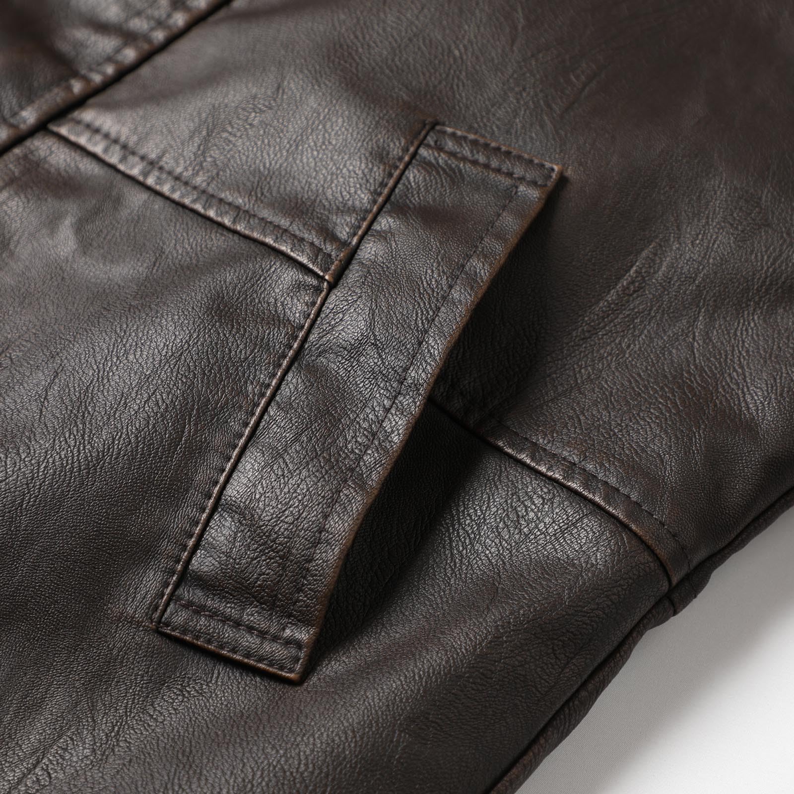 Cappotto Invernale Pelle Uomo Cappotto Moto Uomo Cappotto Pelle Trench in Lana con Revers a Maniche Lunghe Tinta Unita Cappotto Caldo Foderato Cappotto Pelle Vacanza Casual Vintage Taglie Forti