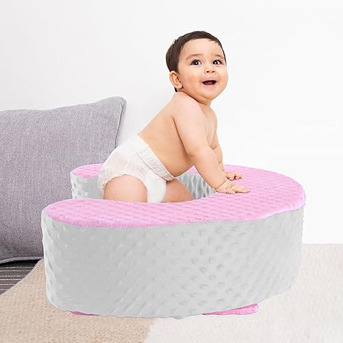 Miniatura 6 de MABOZOO Almohada para sentarse para bebé, cojín de espuma para asiento de bebé, almohada de asiento de asiento para equilibrio de sentarse, anillo